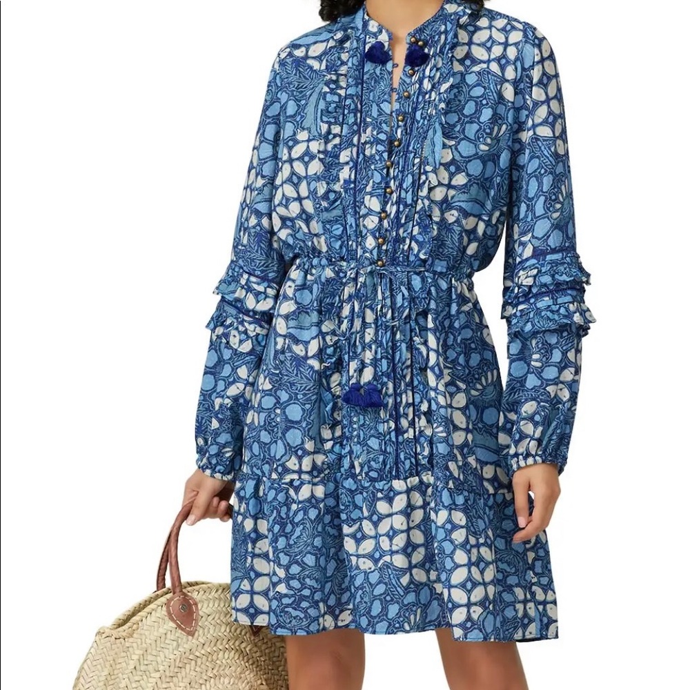 Figue Brand Blue Zellie Dress.